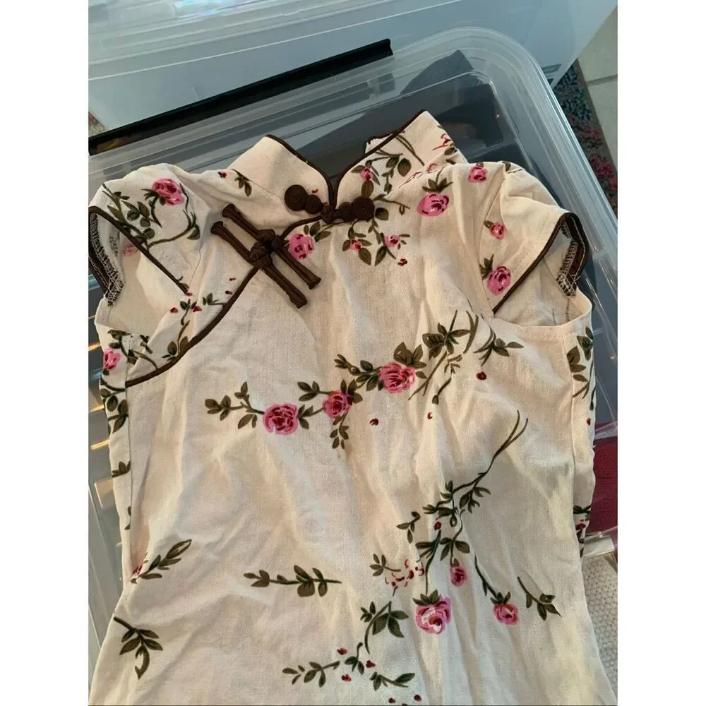 Cheongsam kid floral